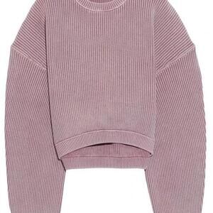 Alexandewang.t Cropped ribbed cotton-blend sweater